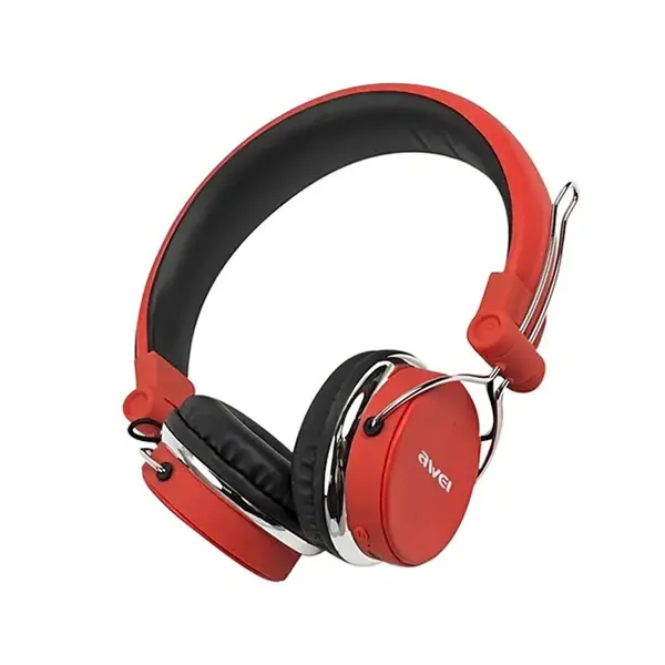 AWEI A700-BL Bluetooth Headphone Stereo – Color: Red – View 2